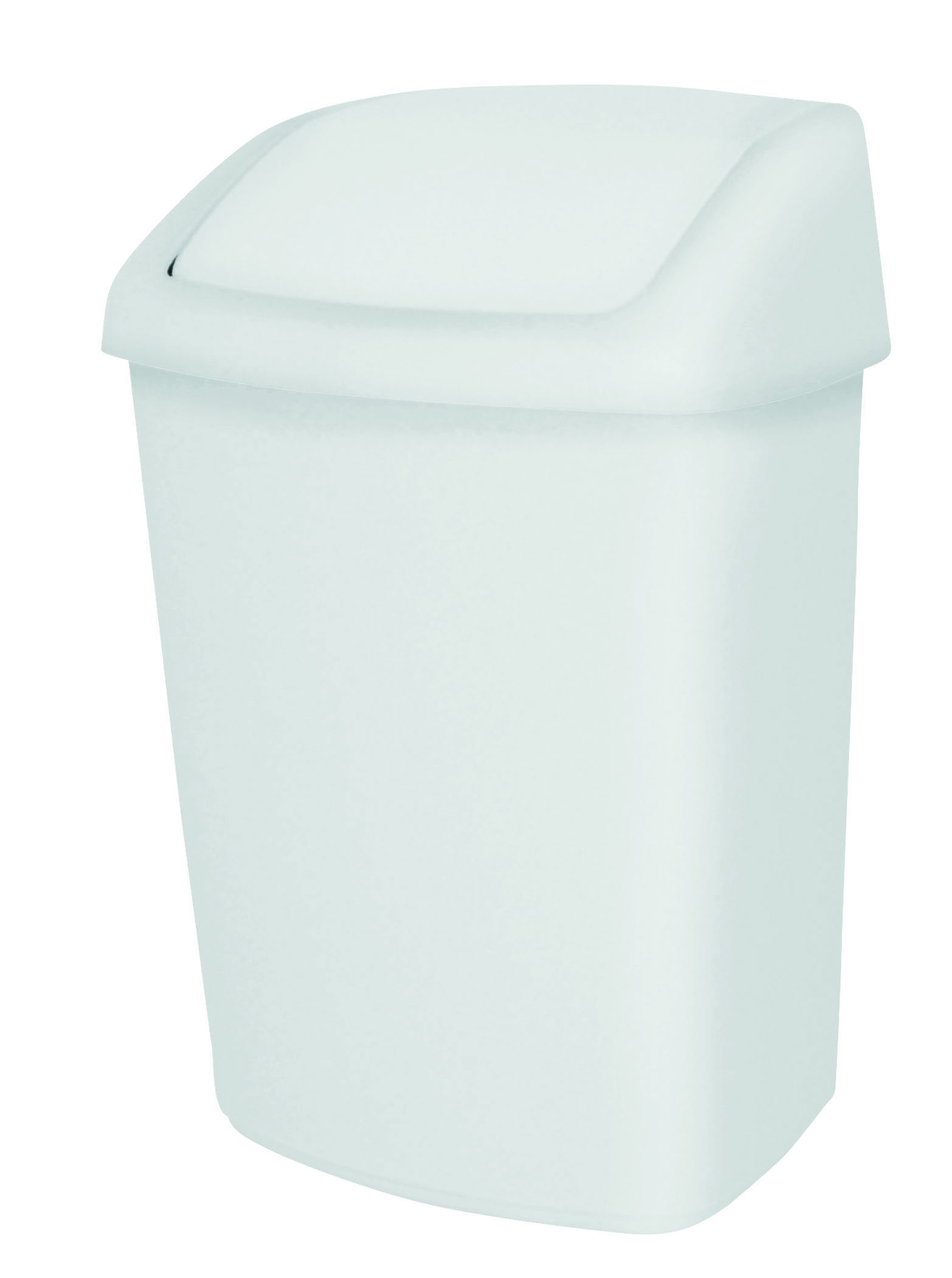 PAPELERA TAPA BASCULANTE 10L blanca